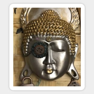 Steampunked Buddha Sticker